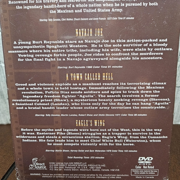 Wild West DVD Movies Volume 1 Volume 2 Justice is Coming 4 Movies on 2 DVDs - Picture 6 of 6